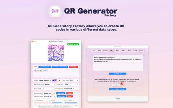 QR Generator Factory Mac版