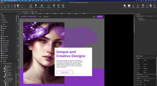 Quick Easy Web Builder 10 Mac版