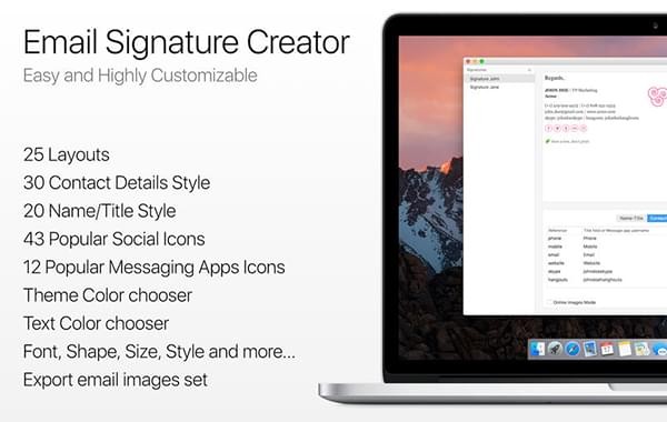 Email Signature Creator Mac版