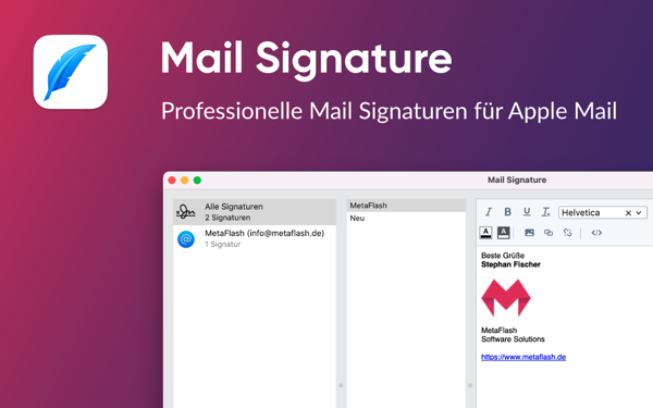 Mail Signature Mac版