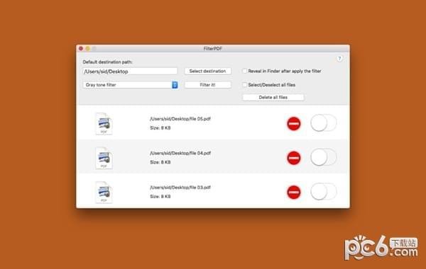FilterPDF for Mac