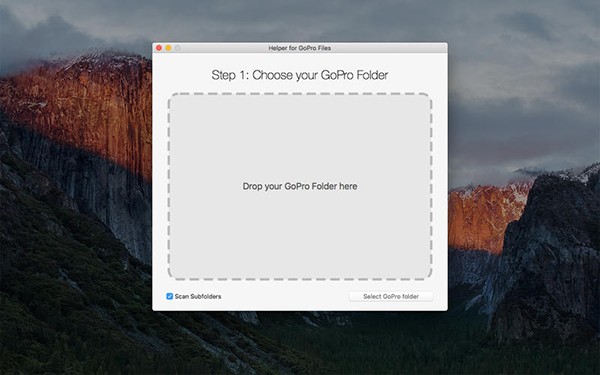 Helper for GoPro Files for Mac