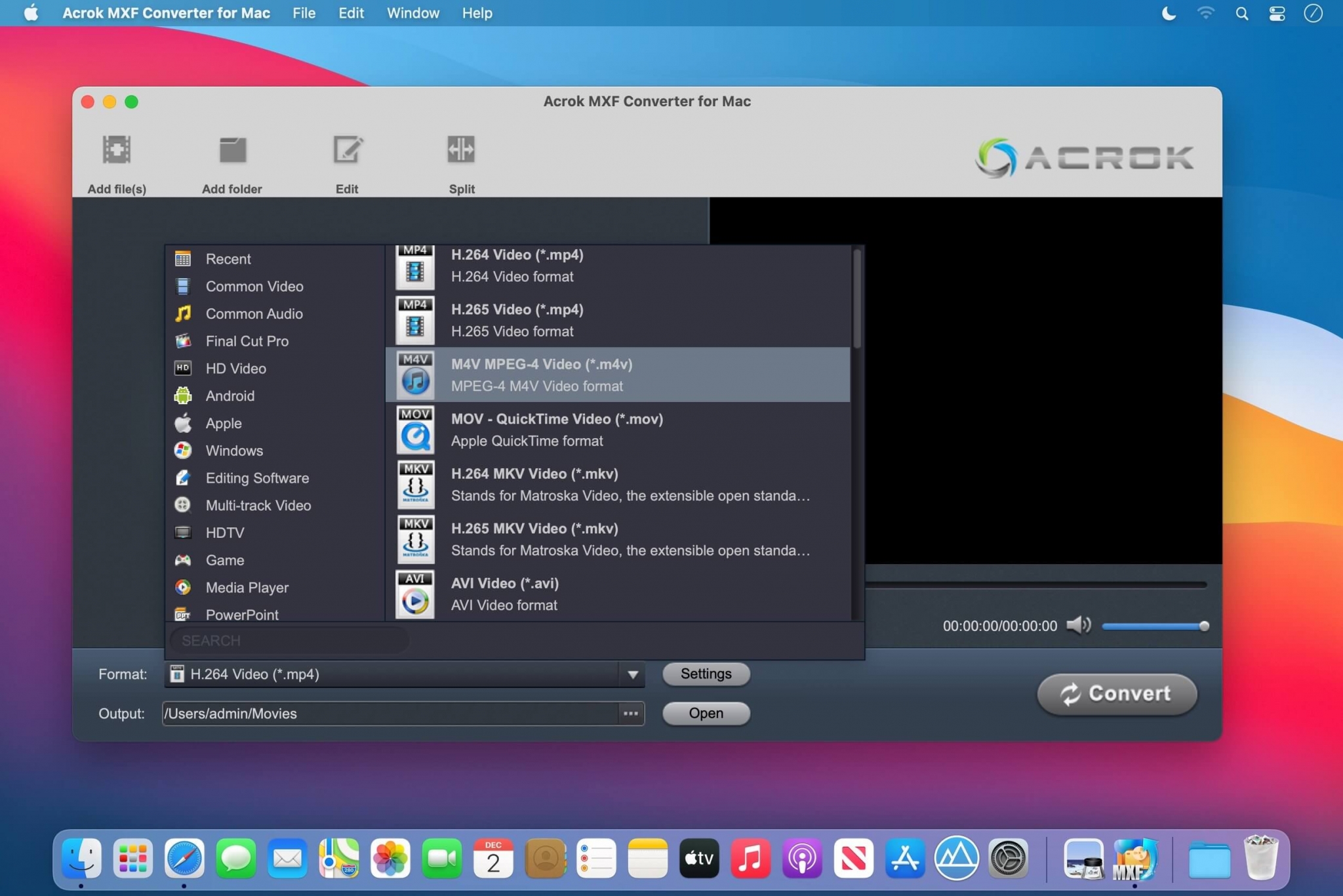 Acrok MXF Converter V7.3.188.1693 Mac版