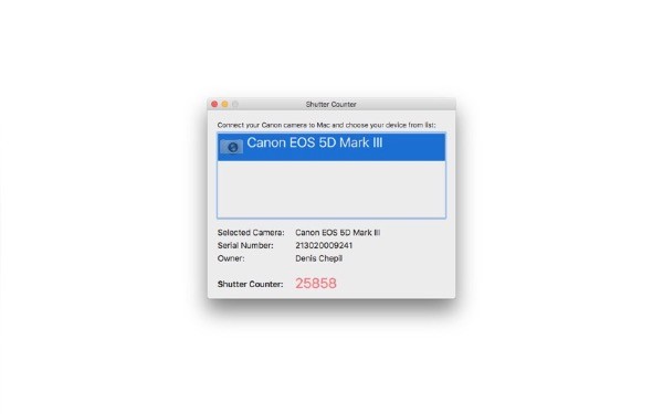 Shutter CounterV1.2.3Mac版