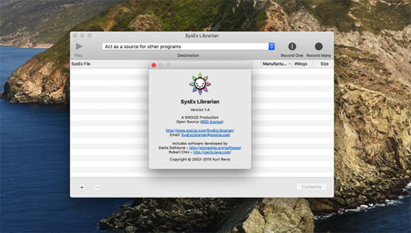 SysEx LibrarianV1.4.1Mac版