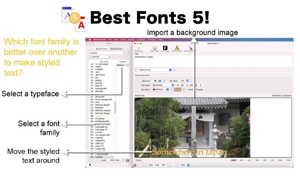 Best Fonts 5V5.1.3Mac版
