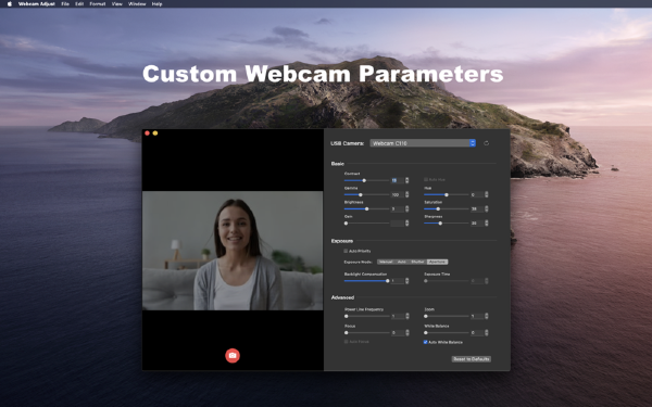 Webcam Adjust Mac版
