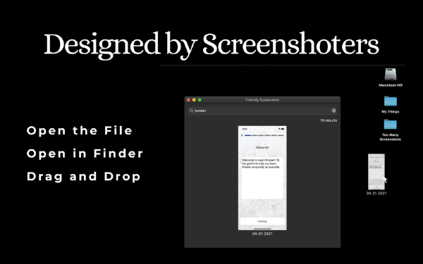 Find My Screenshot Mac版