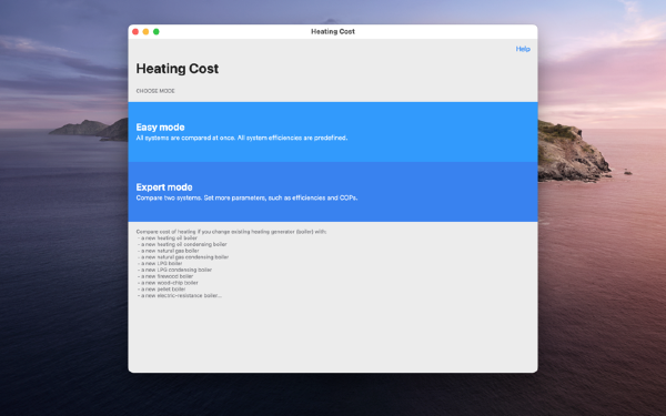 Heating Cost Mac版