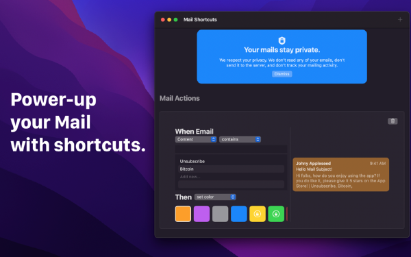 Mail Shortcuts Mac版