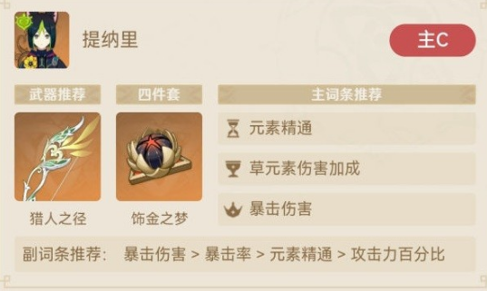 原神提纳里绽放流配队攻略