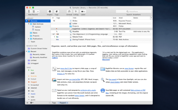 EagleFiler Mac版V1.9.10