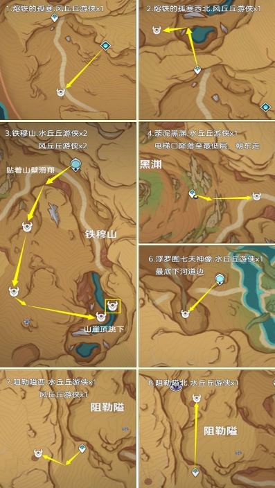 原神3.6丘丘游侠速刷路线