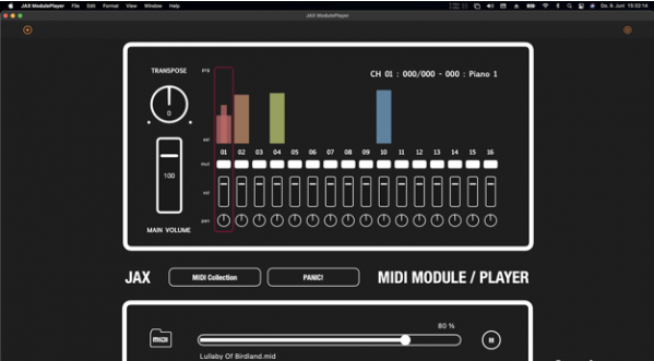 JAX MIDI ModulePlayer Mac版