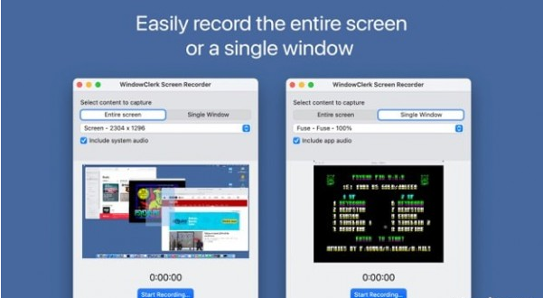 WindowClerk Screen Recorder Mac版