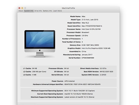 MachineProfile for mac