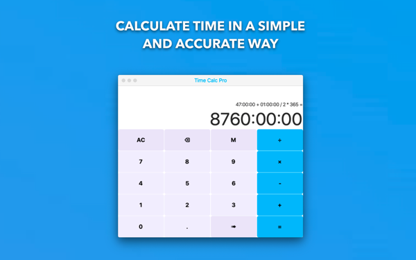 Time Calc Pro Mac版