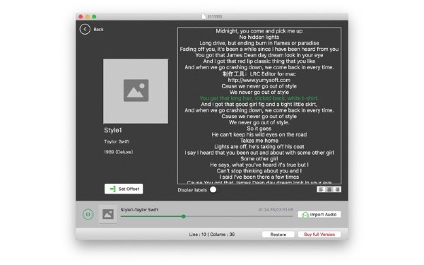 LRC Editor Mac版
