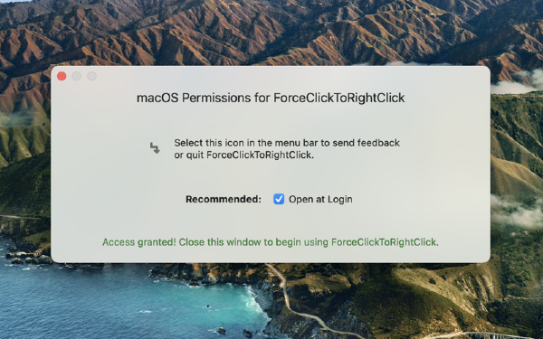 ForceClickToRightClick Mac版