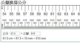 7.1厘米对应的毫米数