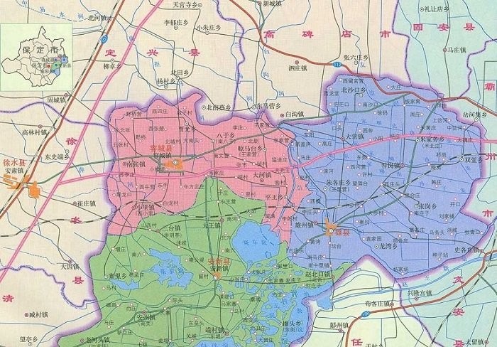 雄县地图全图高清版