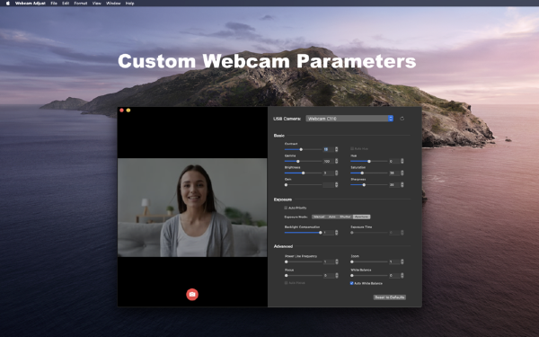 Webcam AdjustV2.0Mac版