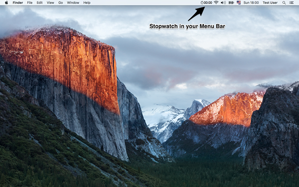 Menu Stopwatch V1.3.1 Mac版