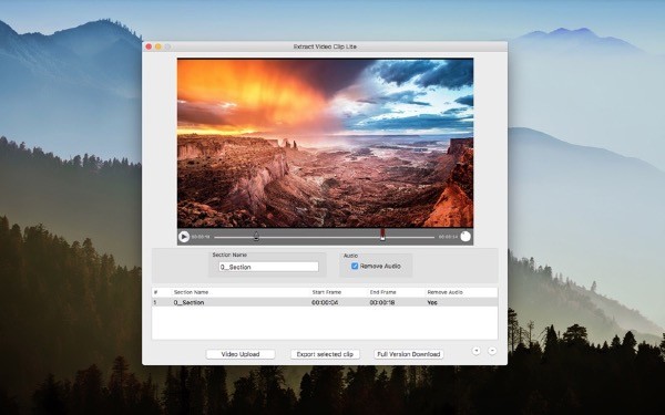 Extract Video Clip Mac版