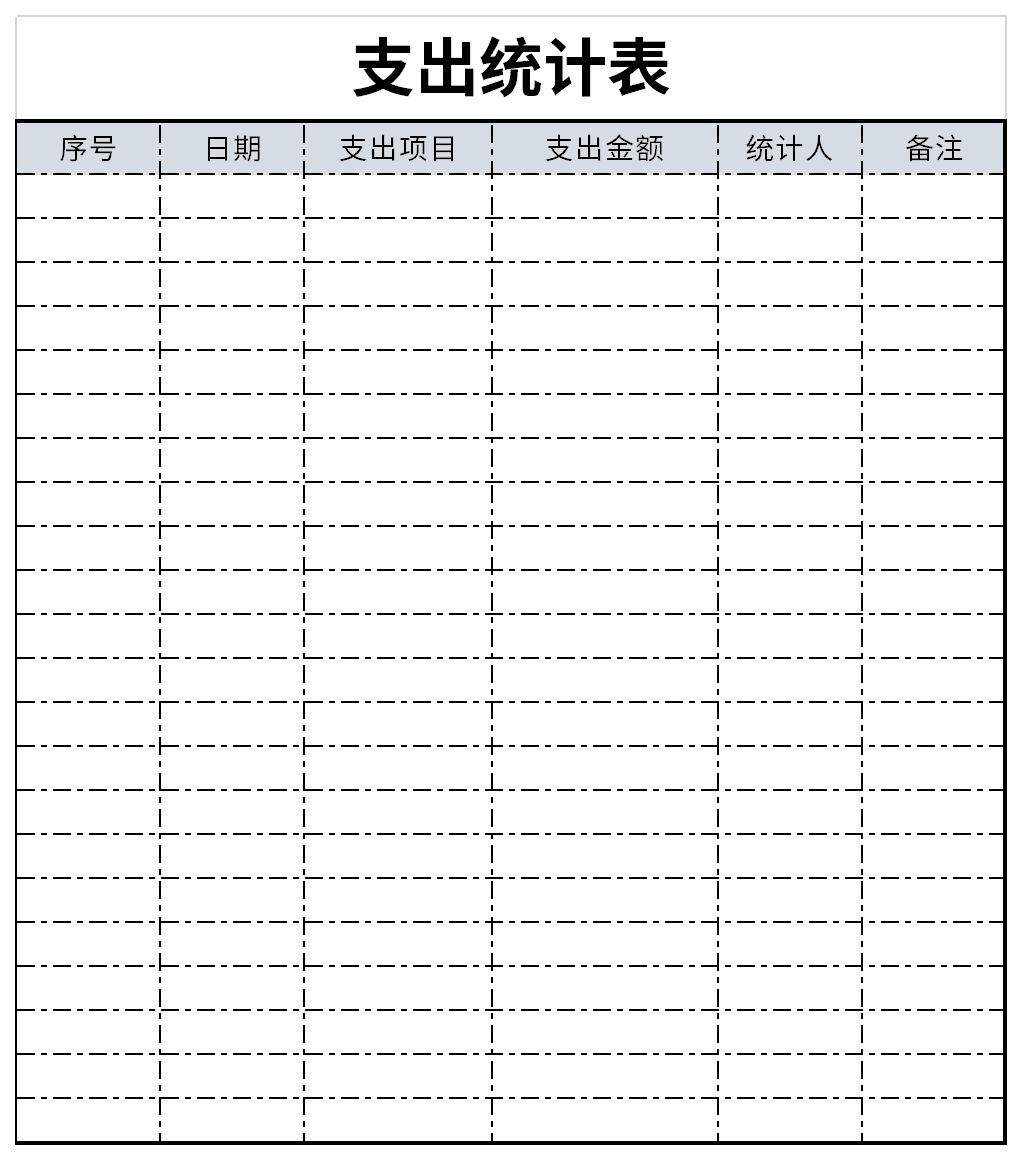 表格模板,這個模板可以幫助用戶快速進行公司或者個人的支出金額的