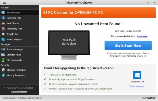 Advanced PC Cleanup(垃圾清理工具)