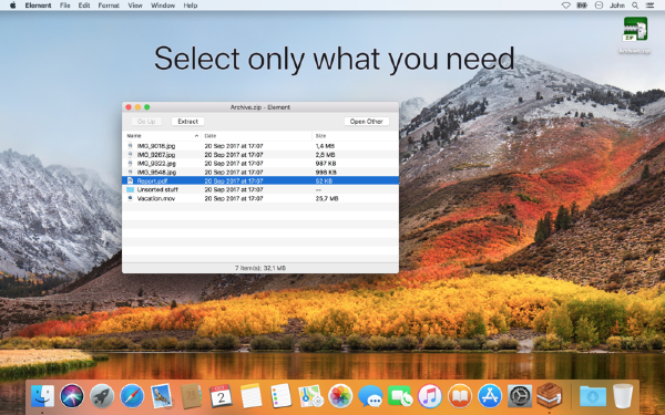 Element Archive Explorer Mac版