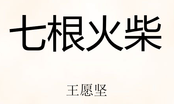 七根火柴PPT课件