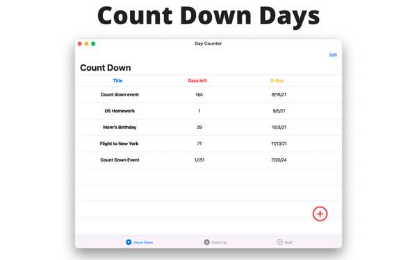 Day Counter Mac版