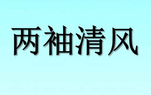 两袖清风PPT课件