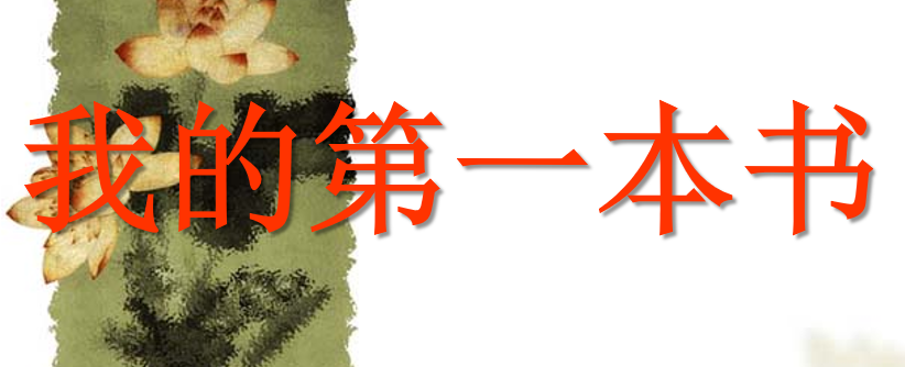 我的第一本书PPT课件