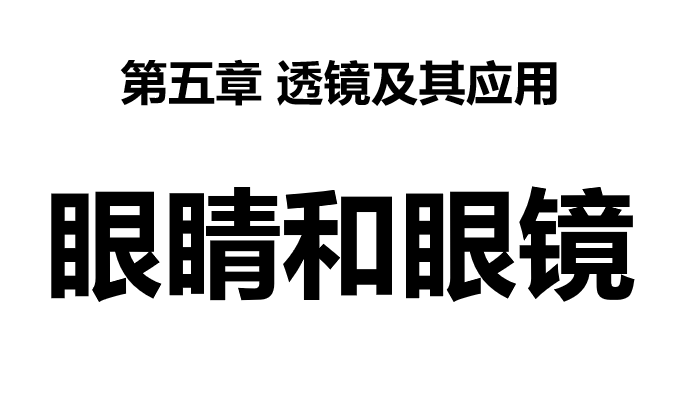眼睛和眼镜PPT课件