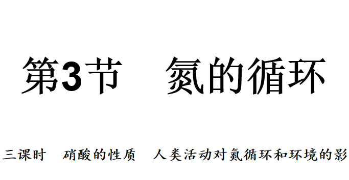 氮的循环PPT课件