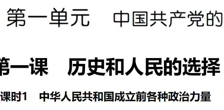 中华人民共和国成立前各种政治力量PPT课件