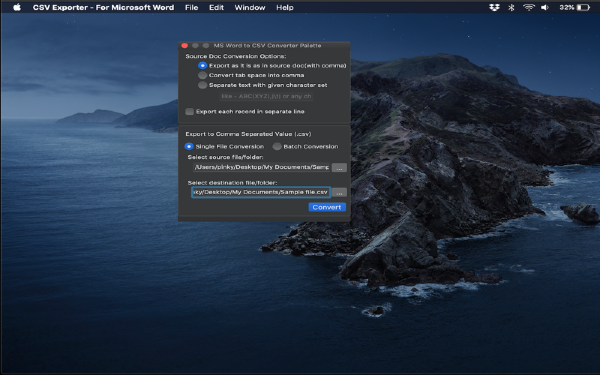 CSV Exporter Mac版