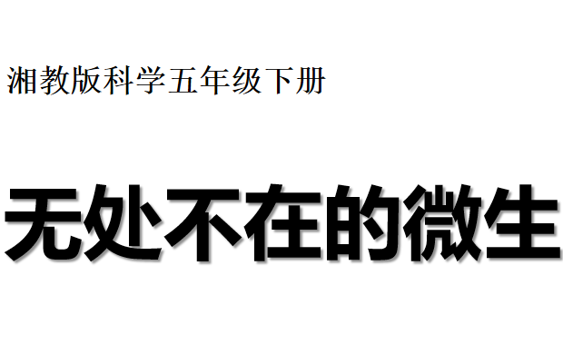 无处不在的微生物PPT课件