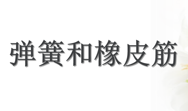 弹簧和橡皮筋PPT课件