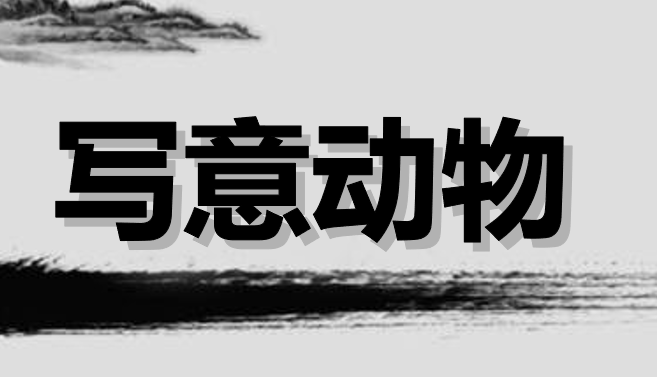 写意动物PPT课件