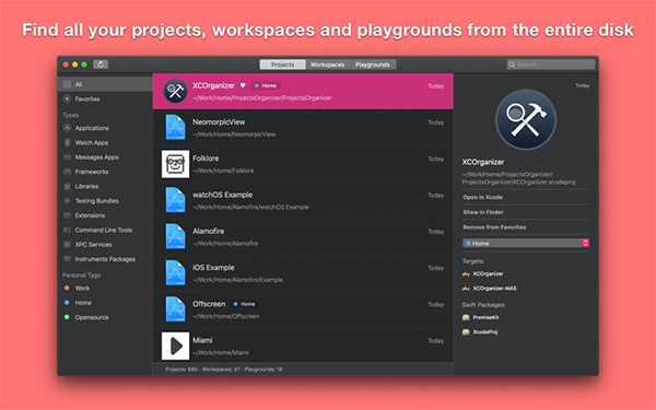 XCOrganizer Mac版