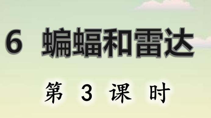 蝙蝠和雷达PPT课件