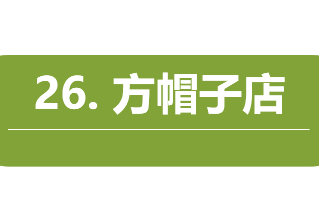 方帽子店PPT课件