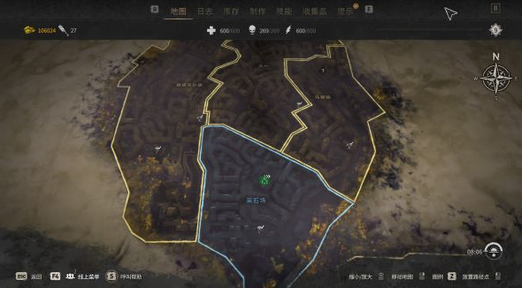 消逝的光芒2全GRE异常目标与隔离区地图位置