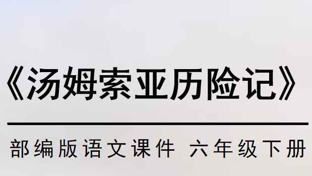 汤姆索亚历险记PPT课件