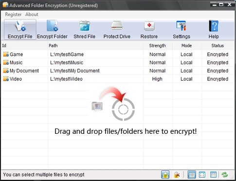 Advanced Folder Encryption(文件夹加密工具)