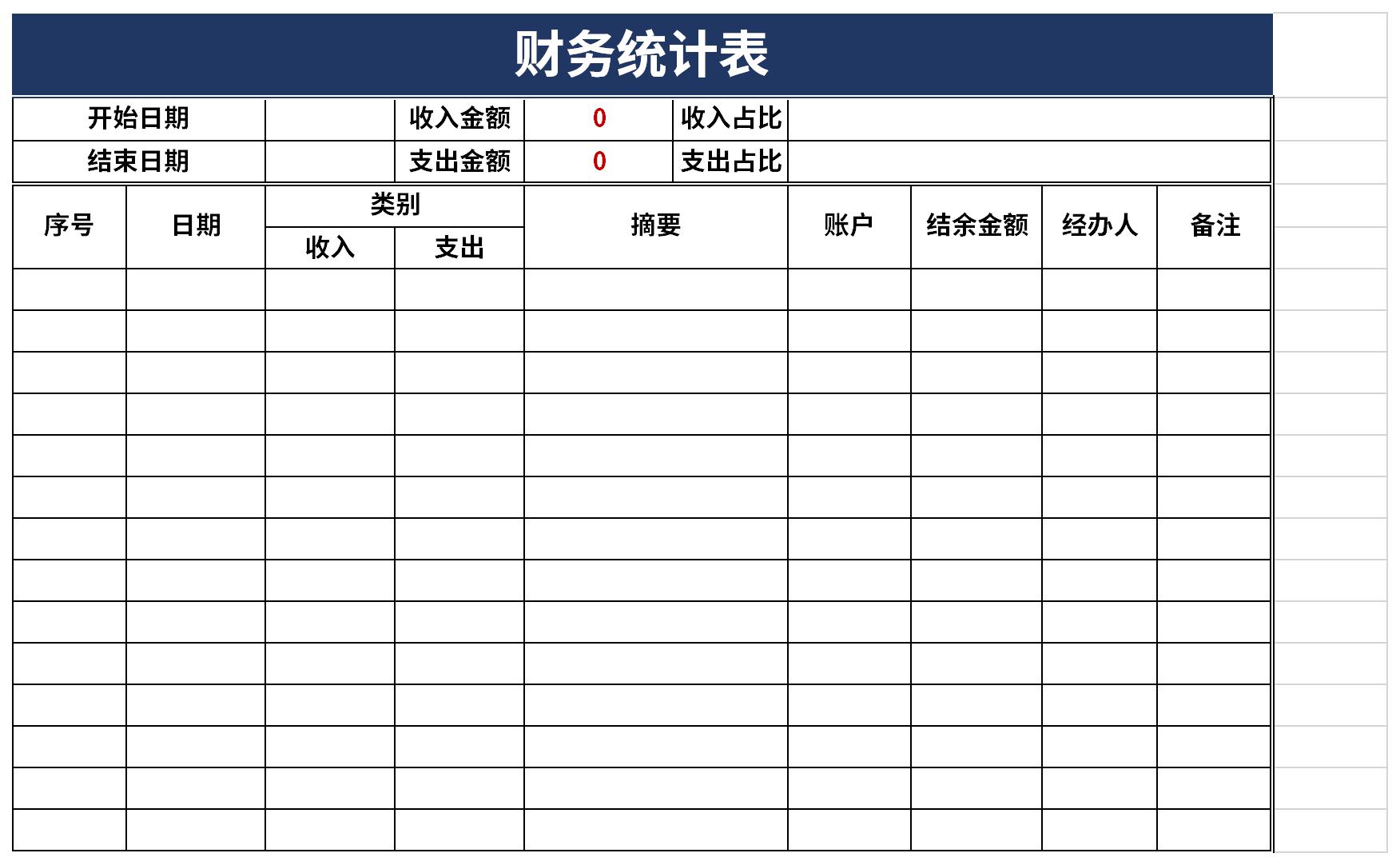 财务统计表v17