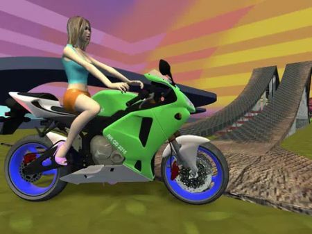 3D摩托车比赛